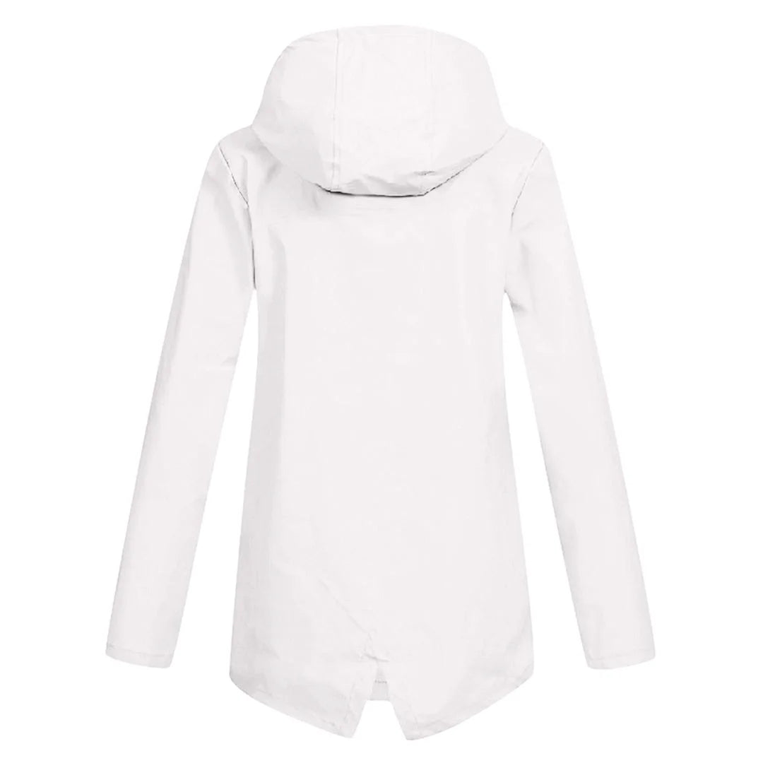 Damen Übergangsjacke mit Kapuze aus strapazierfähigem Material, Reißverschluss und praktischen Taschen für vielseitige…