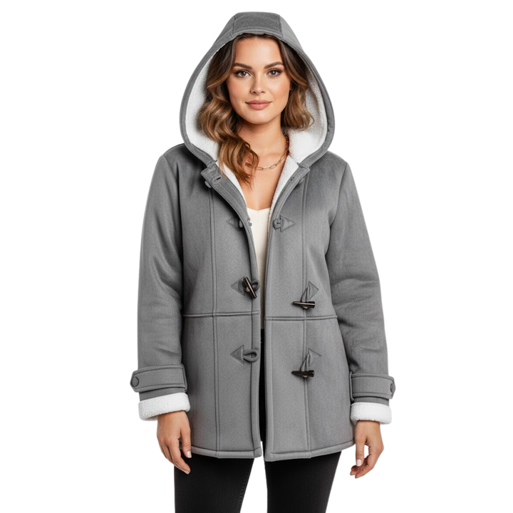 Damen Winterjacke mit Kapuze und Fleece-Innenfutter