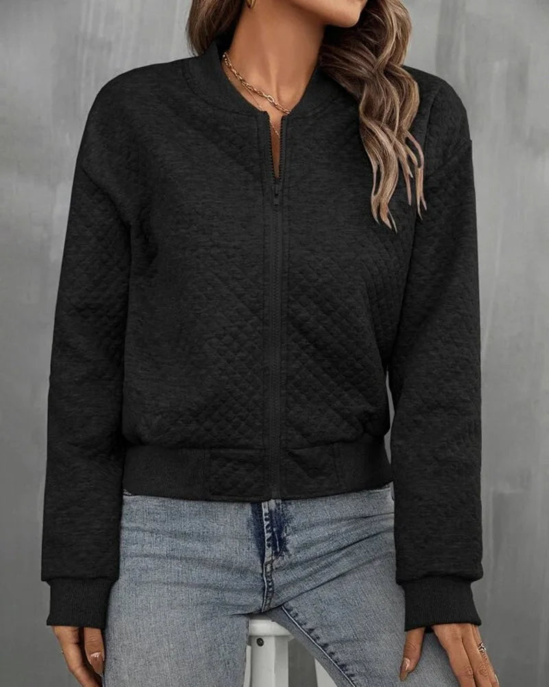Damen Übergangsjacke mit Steppdesign, Langarm, aus leichtem Material für angenehmen Tragekomfort in der Übergangszeit.