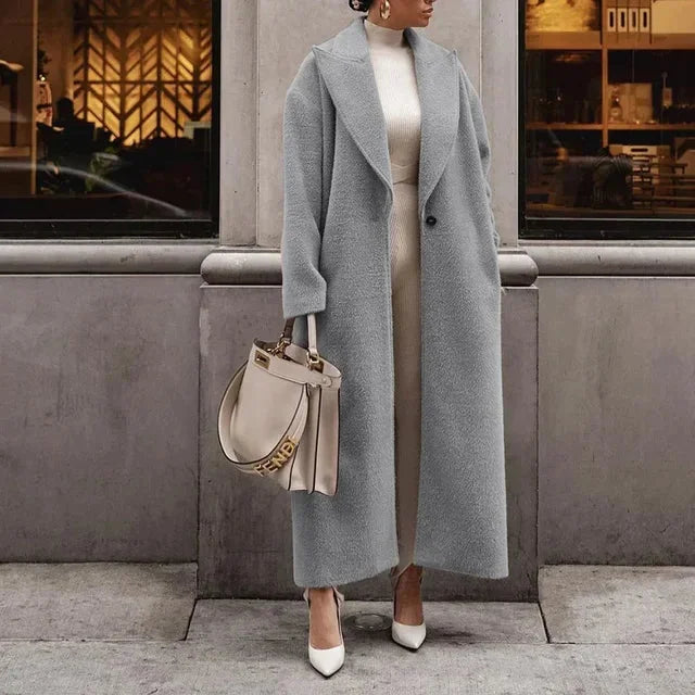 Damen Übergroßer Mantel in Eleganter Länge