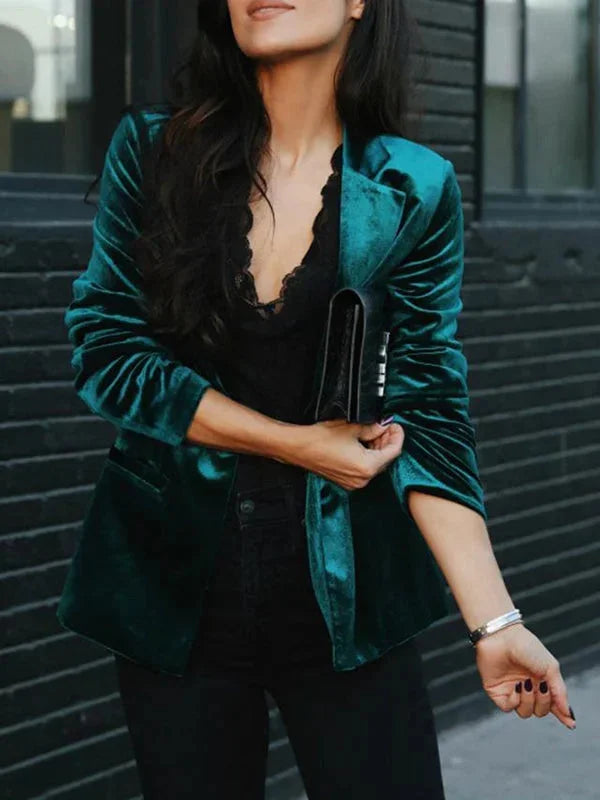 Damen Blazer mit weichem Finish und elegantem Schnitt