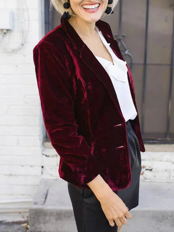 Damen Blazer mit weichem Finish und elegantem Schnitt