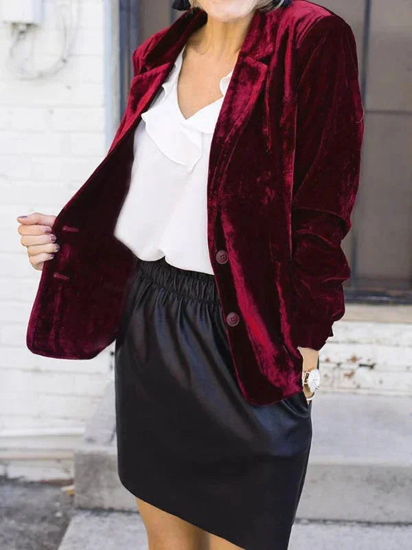 Damen Blazer mit weichem Finish und elegantem Schnitt