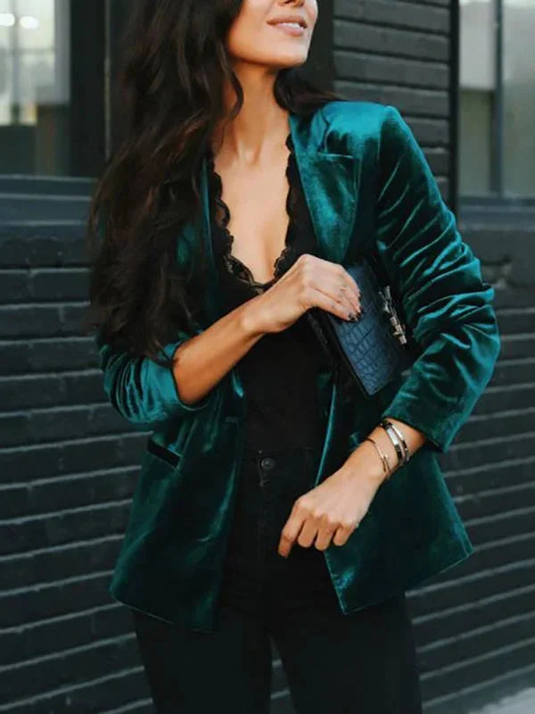 Damen Blazer mit weichem Finish und elegantem Schnitt