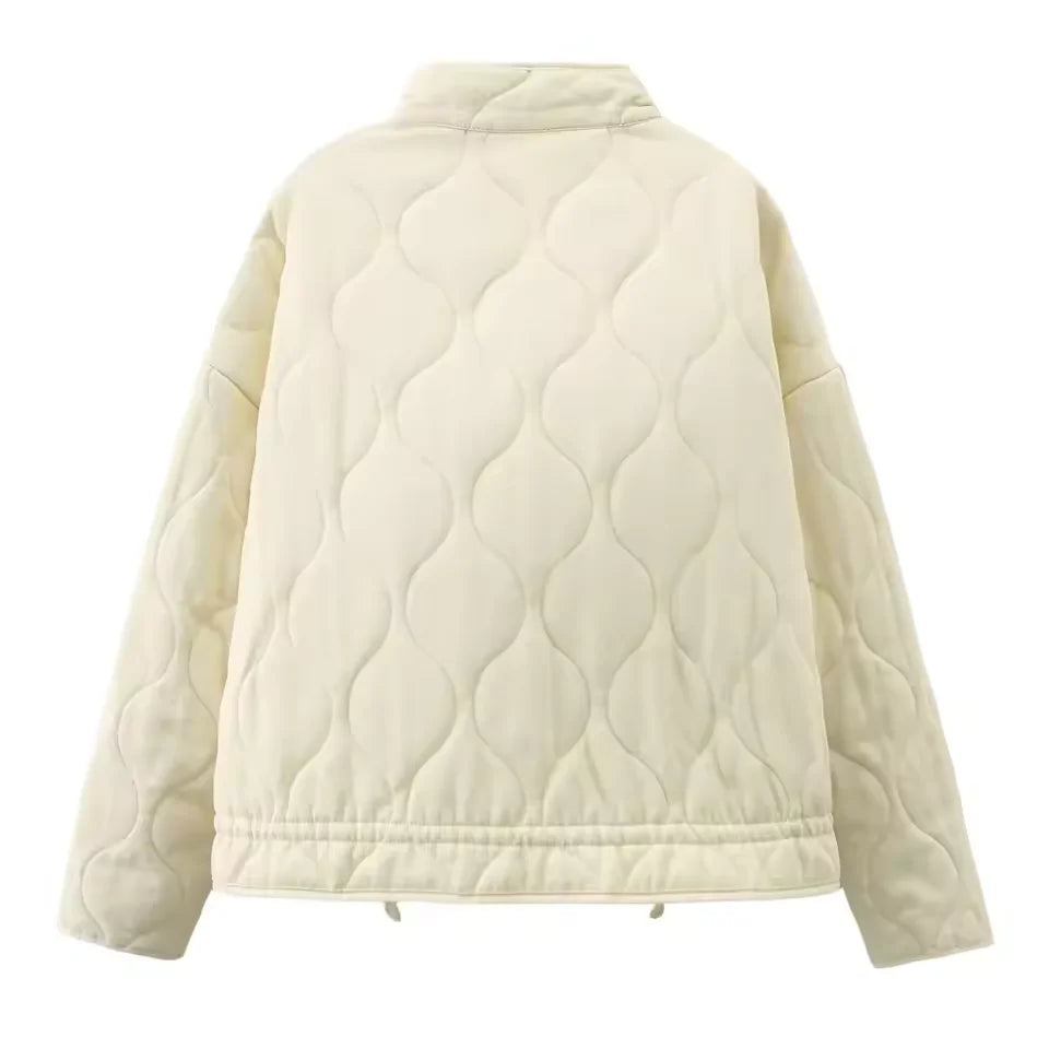 Damen Jacke mit Stehkragen und Taschendetails