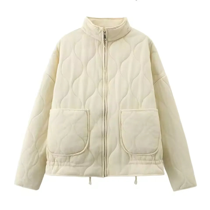 Damen Jacke mit Stehkragen und Taschendetails