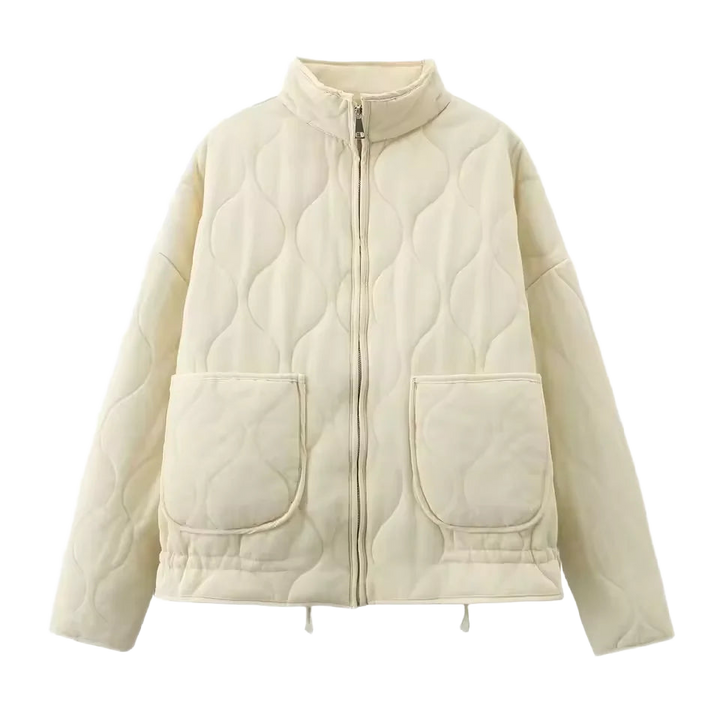 Damen Jacke mit Stehkragen und Taschendetails