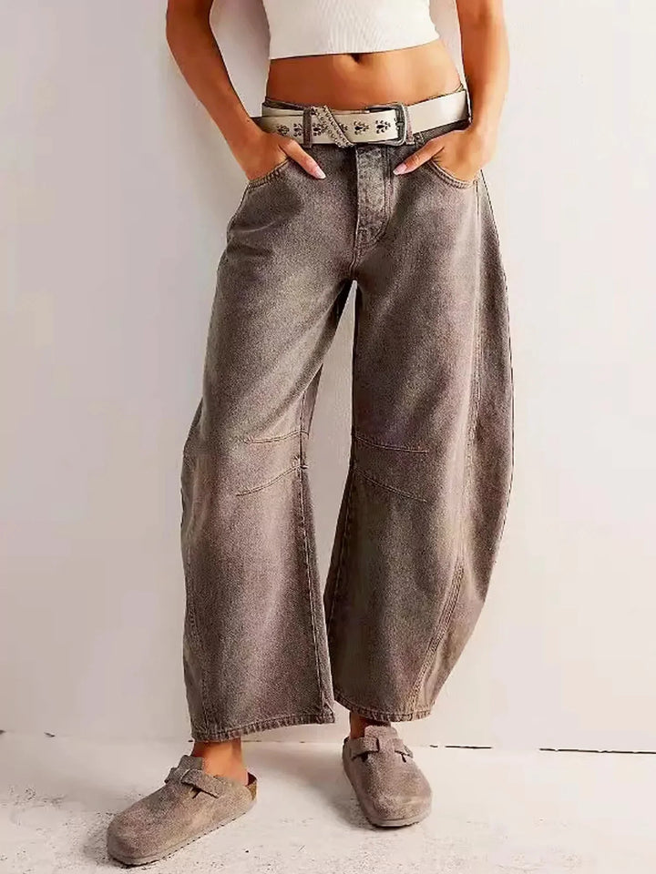 Damen Jeans im Fassschnitt