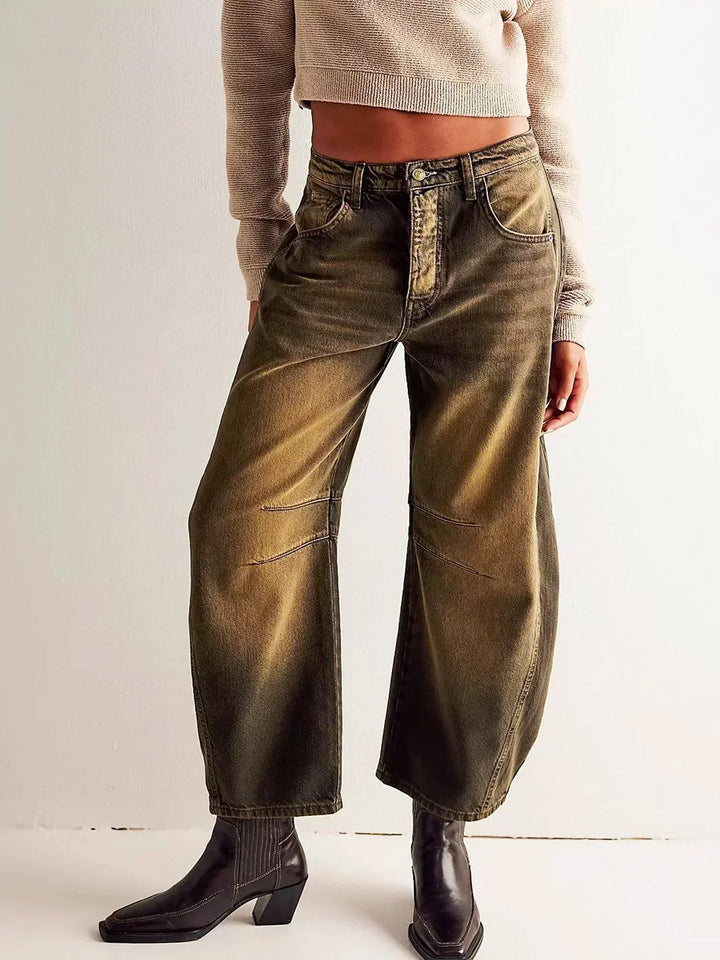 Damen Jeans im Fassschnitt