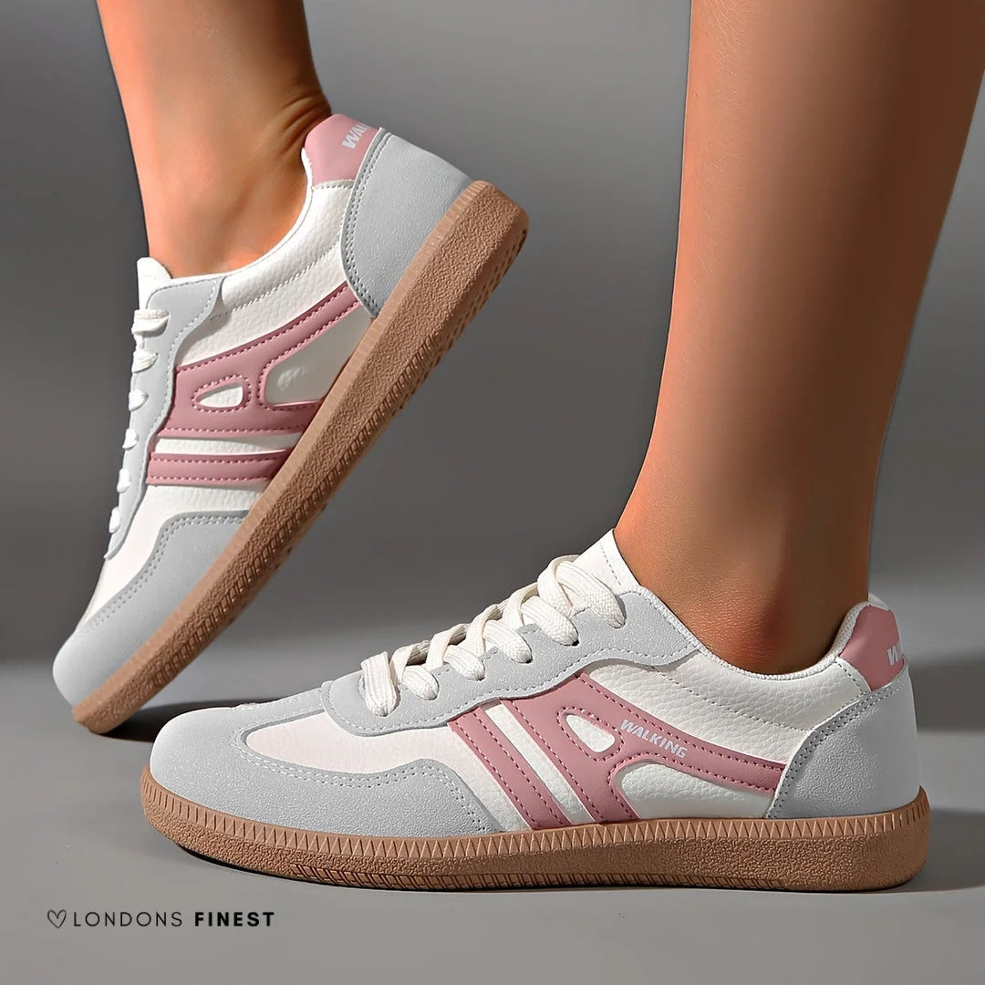 Grau Damen Orthopädische Sneakers aus atmungsaktivem Material mit rutschfester Sohle für täglichen Komfort und modisches…