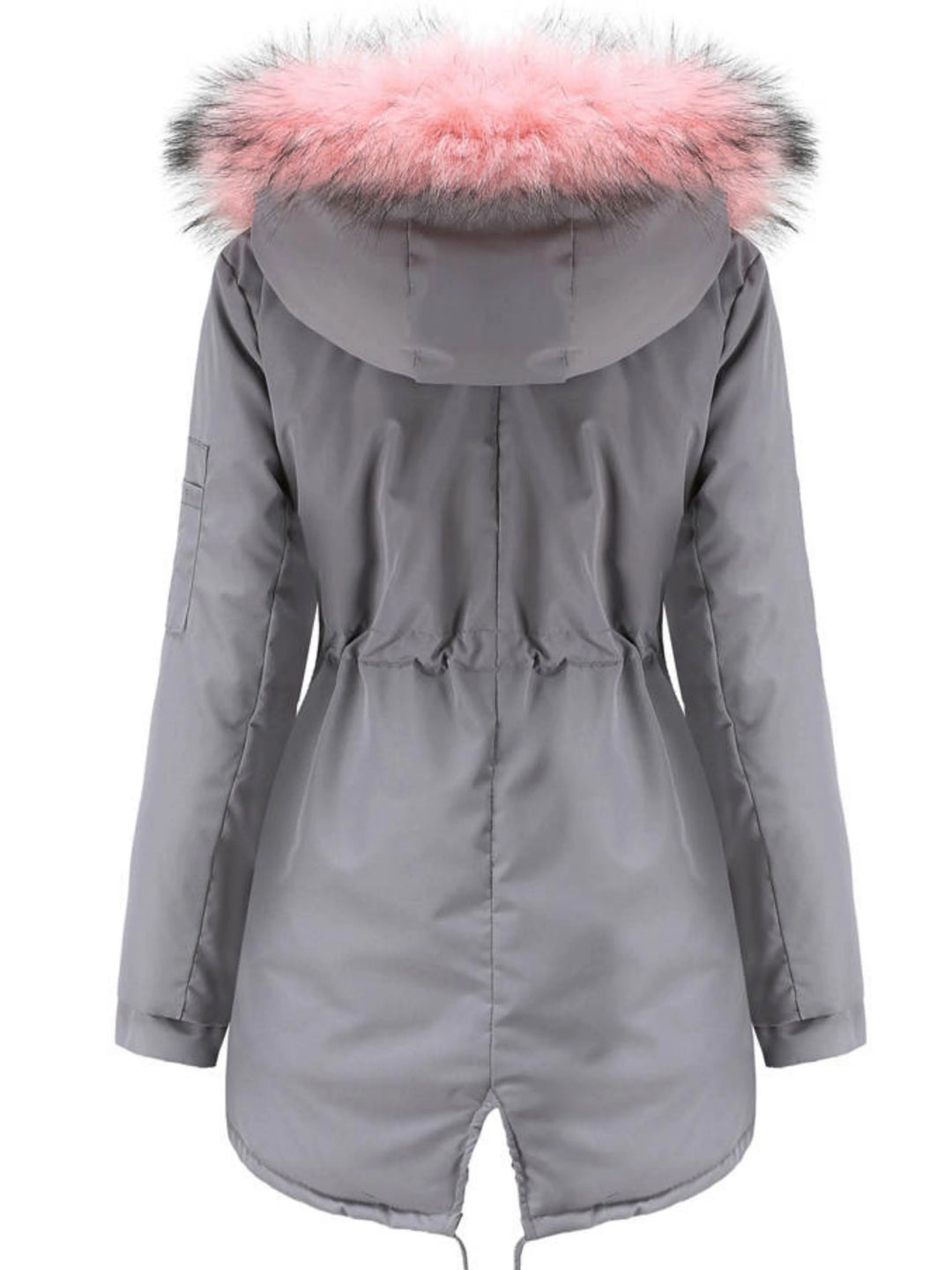 Damen Parka mit Kapuze, warmem Futter und praktischen Taschen für kalte Wintertage, aus wetterfestem Material gefertigt.