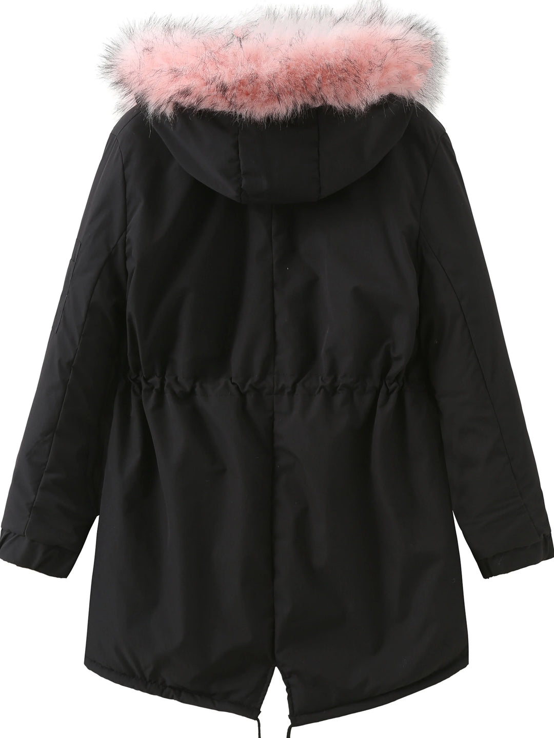 Damen Parka mit Kapuze, warmem Futter und seitlichen Taschen, ideal für kalte Wintertage. Wasserabweisendes Material.