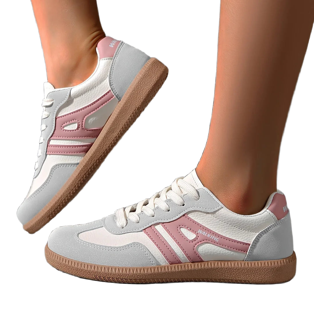 Grau Damen Orthopädische Sneakers aus atmungsaktivem Material mit rutschfester Sohle für täglichen Komfort und modisches…