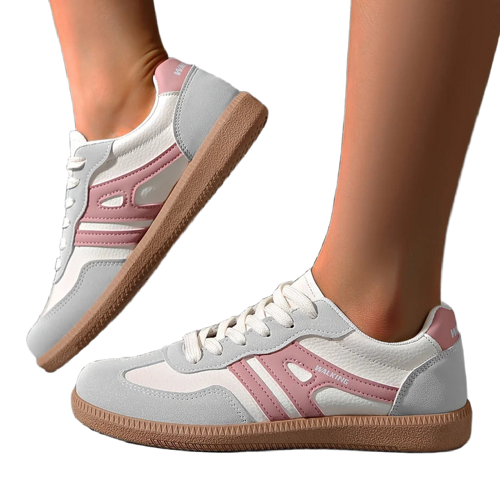 Grau Damen Orthopädische Sneakers aus atmungsaktivem Material mit rutschfester Sohle für täglichen Komfort und modisches…