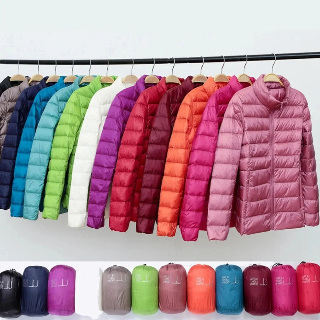 Damen Steppjacke gefüttert, warmes Material, praktische Taschen, ideal für kalte Tage, sportlicher Schnitt und bequeme…