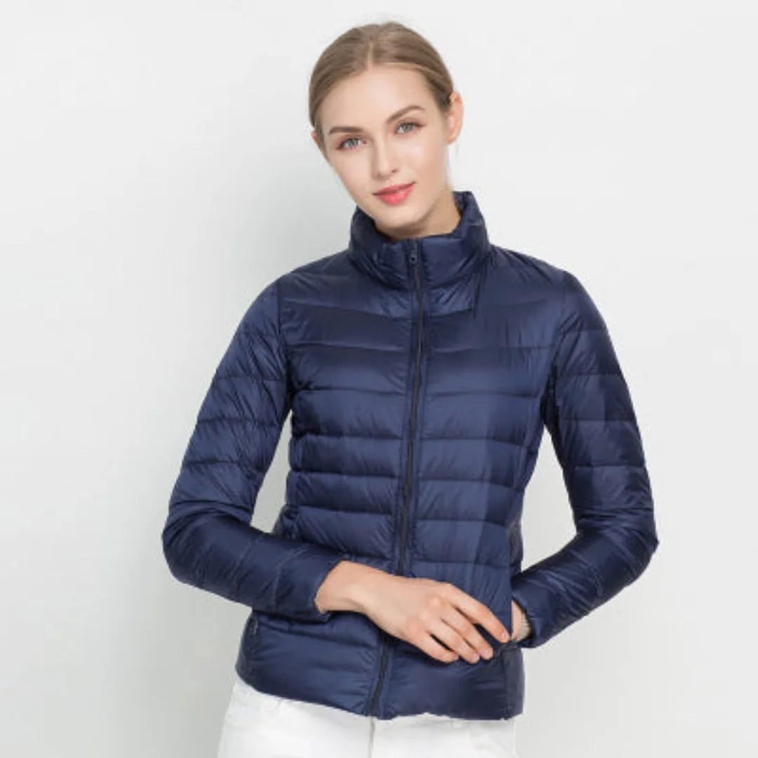 Damen Steppjacke mit leichter Fütterung und Stehkragen