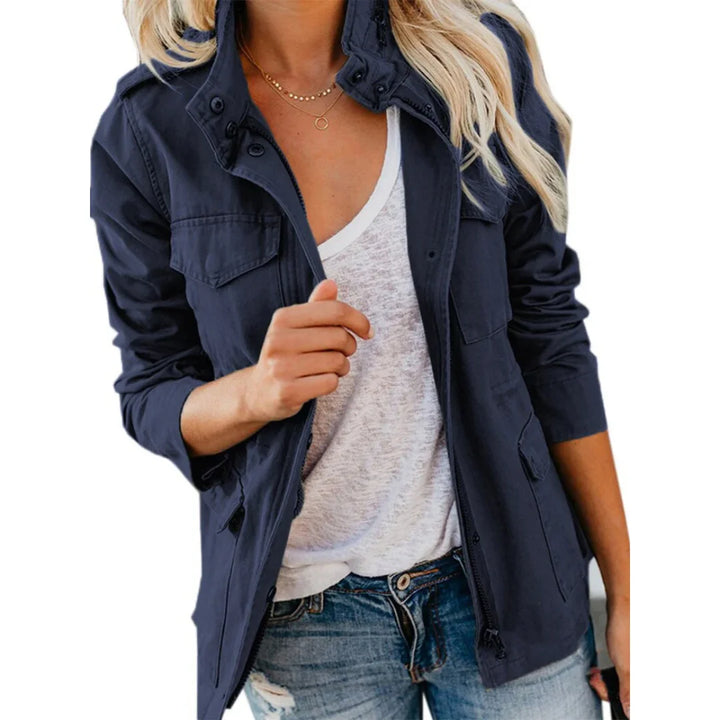 Damenjacke mit Reißverschluss und Taschen