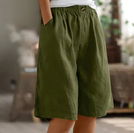 Damen Weite Freizeitshorts mit elastischem Bund