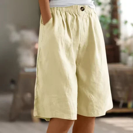 Damen Weite Freizeitshorts mit elastischem Bund