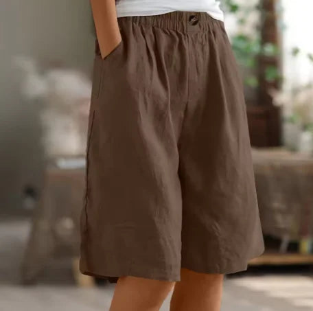Damen Weite Freizeitshorts mit elastischem Bund