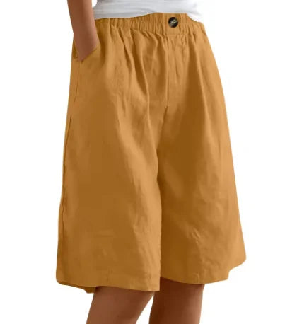 Damen Weite Freizeitshorts mit elastischem Bund