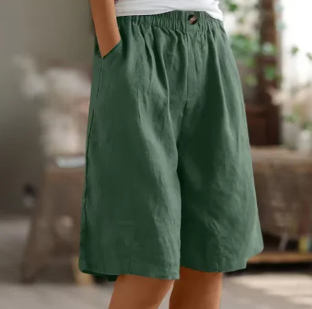 Damen Weite Freizeitshorts mit elastischem Bund