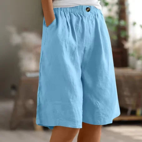 Damen Weite Freizeitshorts mit elastischem Bund