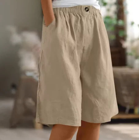Damen Weite Freizeitshorts mit elastischem Bund