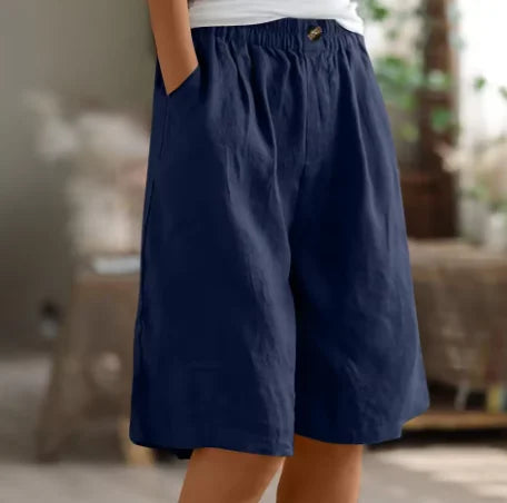 Damen Weite Freizeitshorts mit elastischem Bund