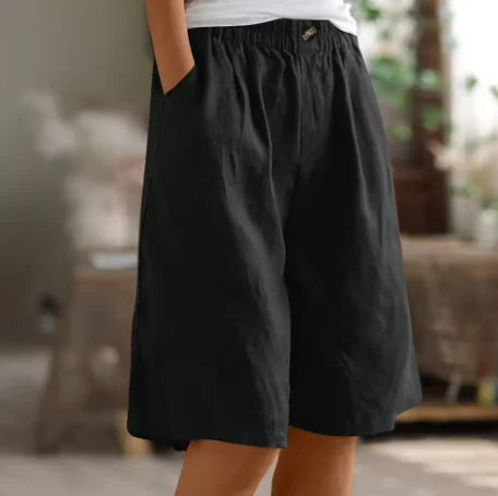 Damen Weite Freizeitshorts mit elastischem Bund