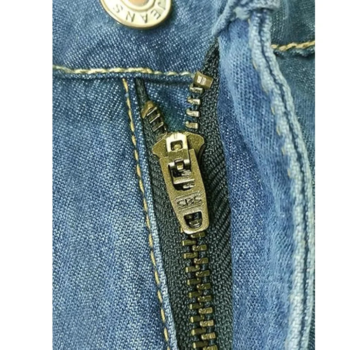Damen Weite Jeanshose in Blau, aus Baumwolle, mit lässigem Schnitt und bequemem Sitz für den Alltag.