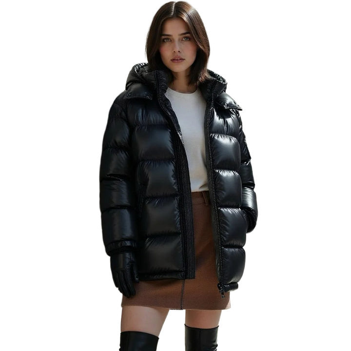 Damen Winter Pufferjacke mit Kapuze