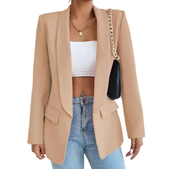 Formeller Damenblazer mit Langarm und aufgesetzten Taschen