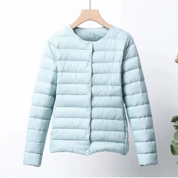 Leichte Damen-Steppjacke mit Knopfleiste