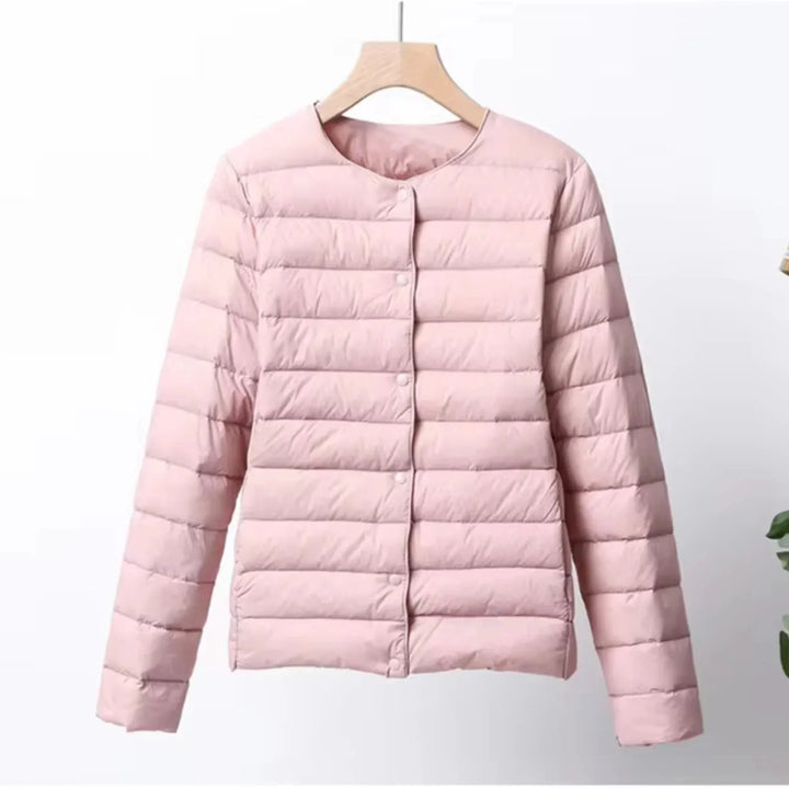 Leichte Damen-Steppjacke mit Knopfleiste