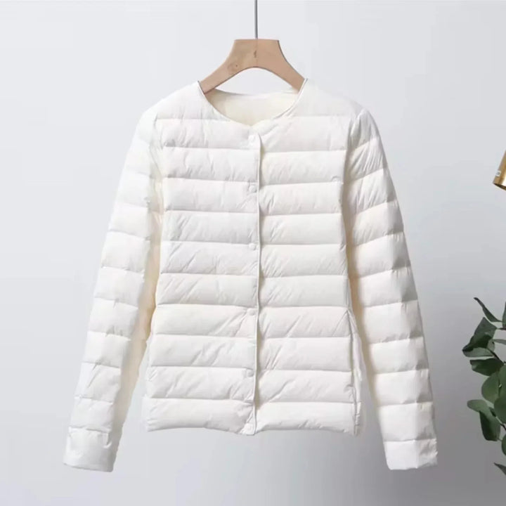 Leichte Damen-Steppjacke mit Knopfleiste