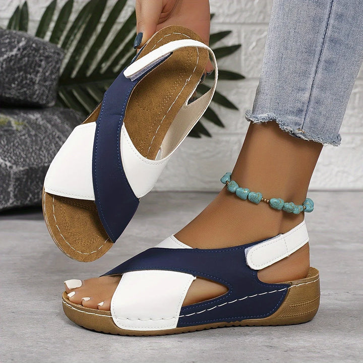 Orthopädische Damen Wandersandalen aus robustem Material mit praktischem Klettverschluss für bequeme Passform und optimale…