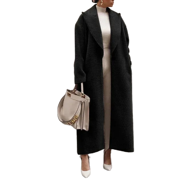 Übergroßer Damenmantel lang und elegant